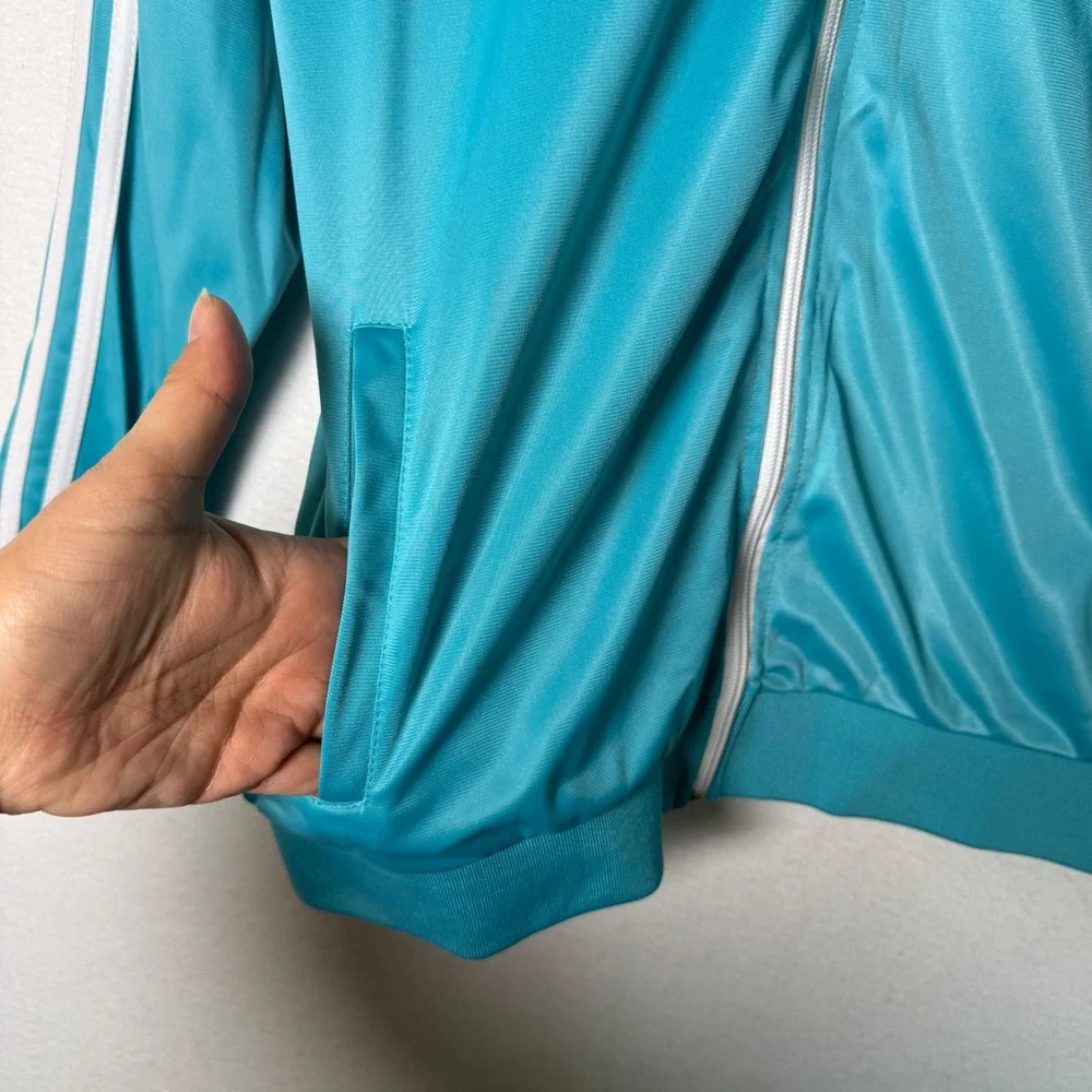 East Coast Championships Teal Track Jacket Womens Size Small Zip‎ Up Athletic